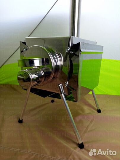 Печь туристическая Малая на 15 л. c 3D экранами