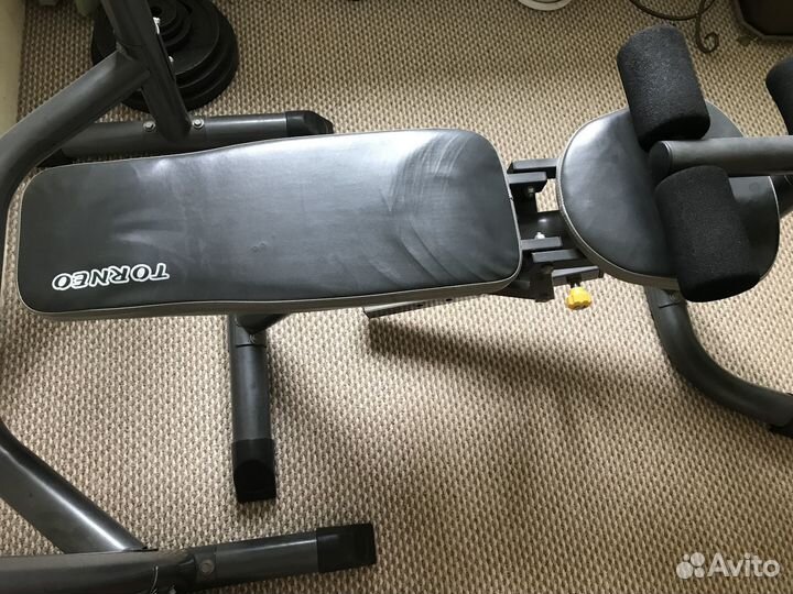 Штанга, стойка, скамья