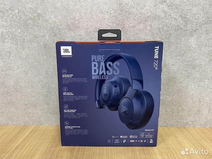 JBL Tune 720BT, синий jblt720btblu-u1