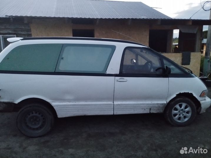 Toyota Estima 2.4 AT, 1990, битый, 338 318 км