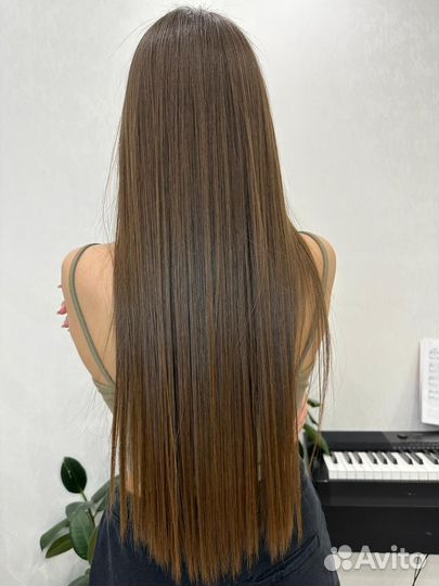 Кератиновое выпрямление волос