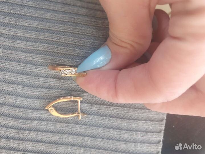 Серьги серебро