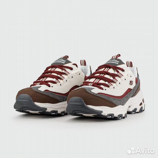 Кроссовки Skechers D'Lites White / Brown Wmns