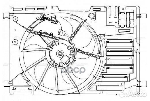 Вентилятор радиатора Ford Kuga II (13) 1.5T/1.6T