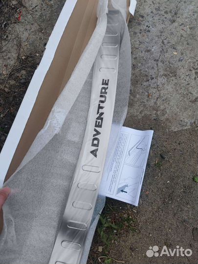 Накладка на задний бампер renault duster