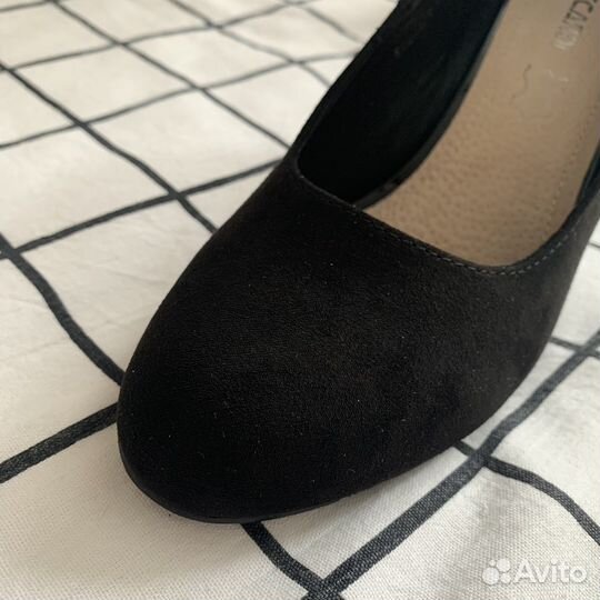 Туфли на высоком каблуке кожа 37/38