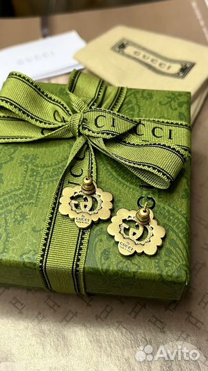 Стильные серьги Гуччи Gucci premium