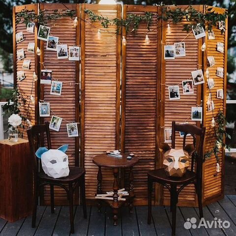 Ширма 200х240 Rustic на мероприятие Фотозона декор