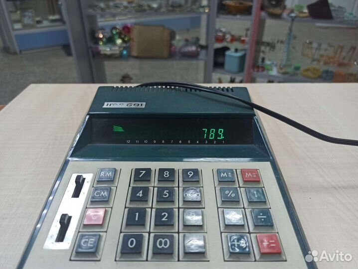 Винтажный Итальянский Калькулятор Ретро Раритет