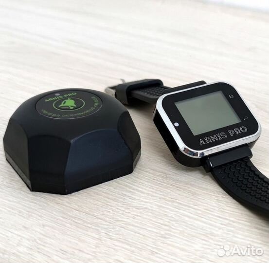 Кнопка вызова официанта модель Бургер с часами