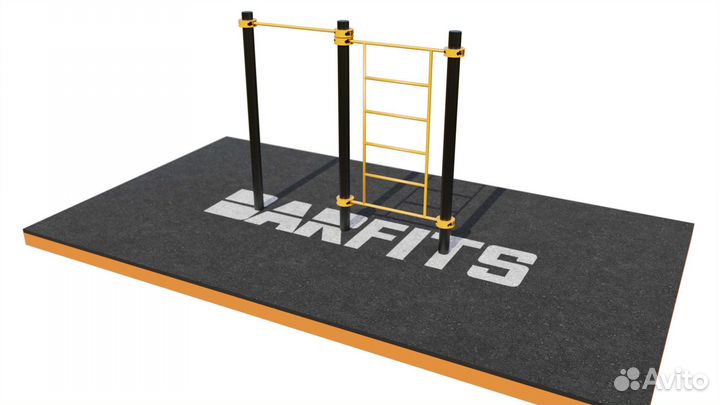 Шведская стенка С турником свс-78 76мм пластик