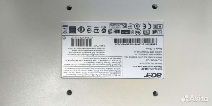 Монитор acer