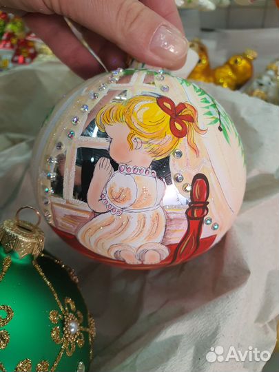 Стеклянные елочные шары