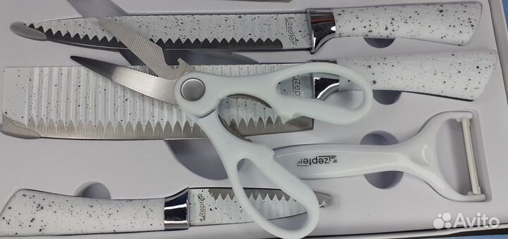 Фирменные ножи Zepter в наборах Мраморное покрытие