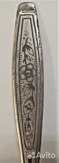 Серебряная ложка СССР Северная Чернь