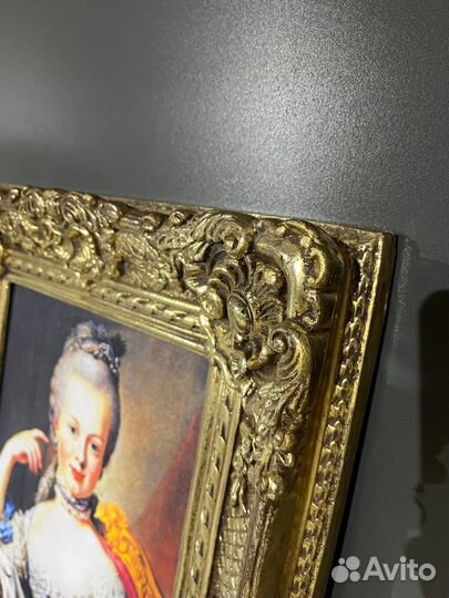 Картина большая рамка старинная багет