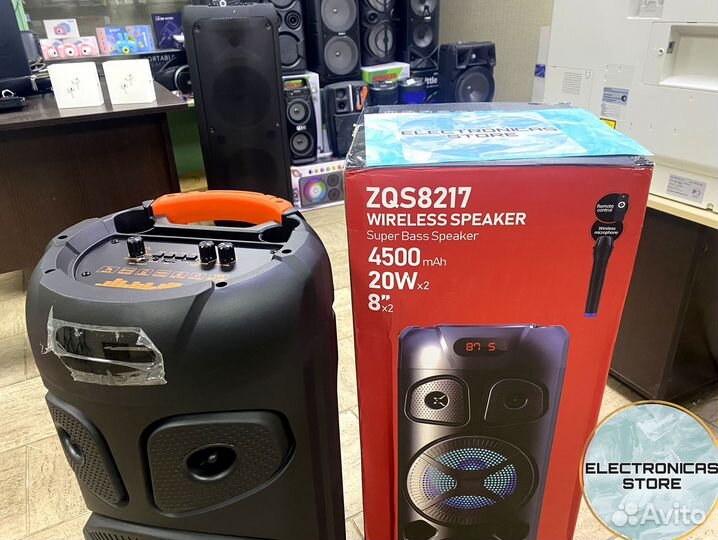 Огромная Колонка BT Speaker зэткьюс8217 Ярко-Мат