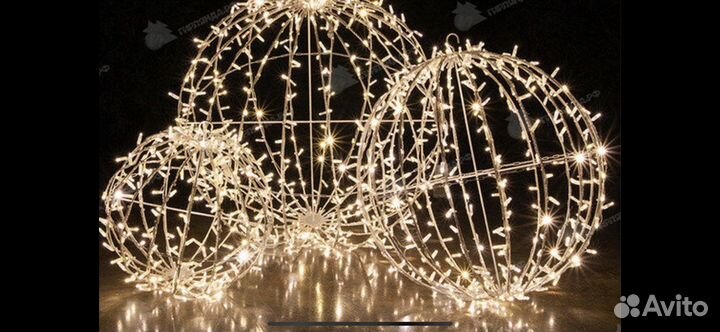 Диско шар; светодиодный; гирлянда шар