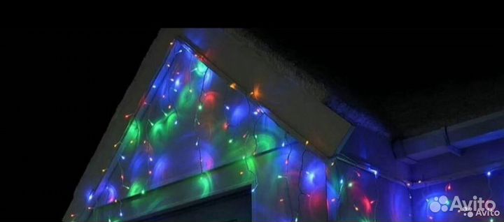 Гирлянда уличная бахрома