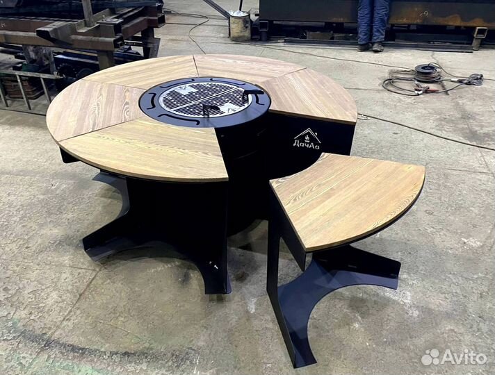 Мангальная зона, гриль стол