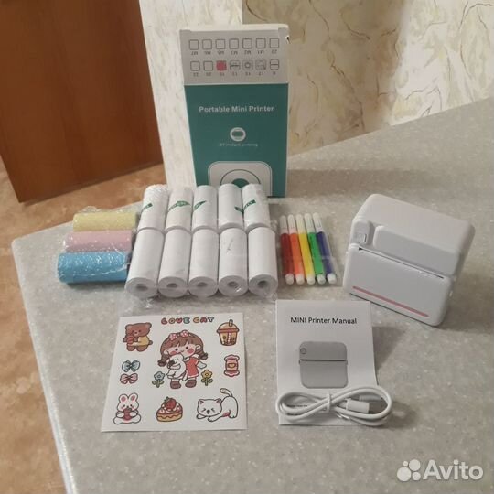 Портативный принтер мини для телефона