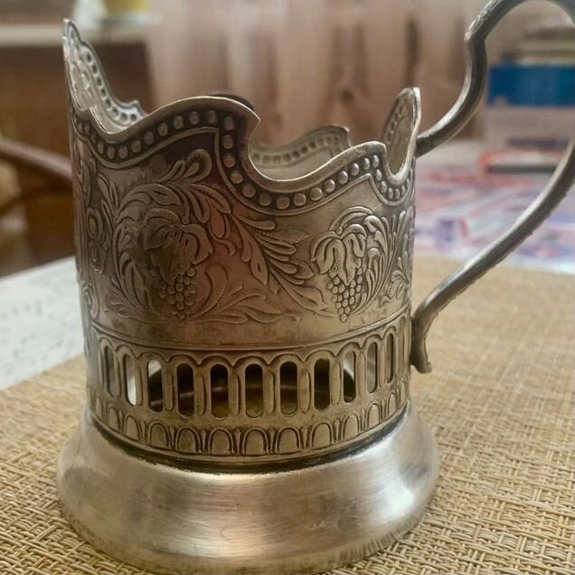 Подстаканник новый мельхиор СССР