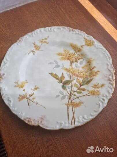 Тарелки Англия антикварная фарфор роспись