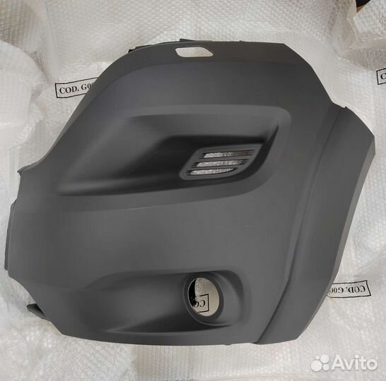 Бампер передний левая часть (+птф) Ducato 290