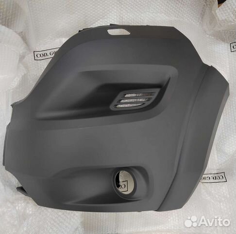 Бампер передний левая часть (+птф) Ducato 290