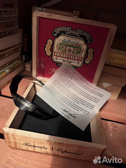 Коробка от сигар arturo fuente hemingway