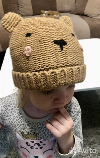 Шапка и варежки Next новые для двойни 3-9 мес