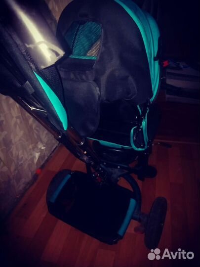 Детский 3х колесный велосипед с ручкой