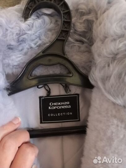 Шуба натуральная снежная королева овчина