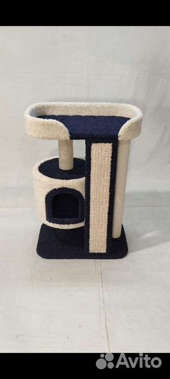 Игровой комплекс для кошек с домиком, лежанкой