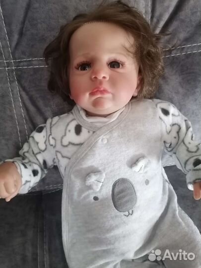 Кукла Реборн мальчик 60 см с набором одежды