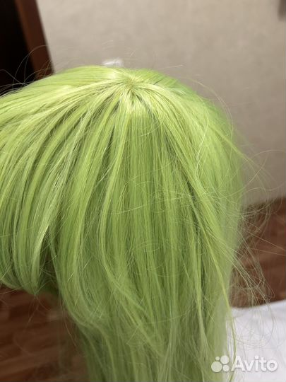 Парик зеленый для косплея 100 см