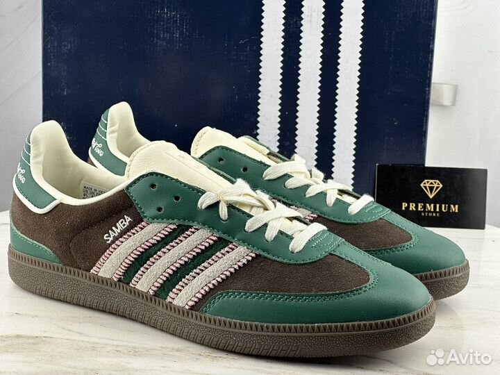 Кеды Adidas Samba Notitle Green