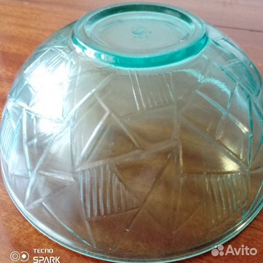 Салатница цветное стекло СССР