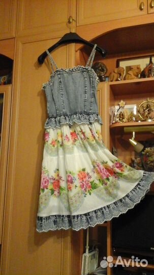 Сарафан джинсовый