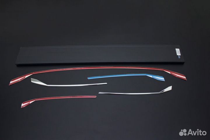 Накладки на нижнюю решетку радиатора VW T6 2020+