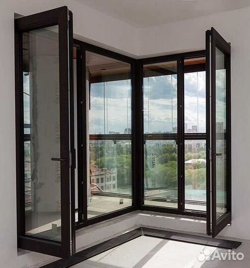 Окна алюминиевые