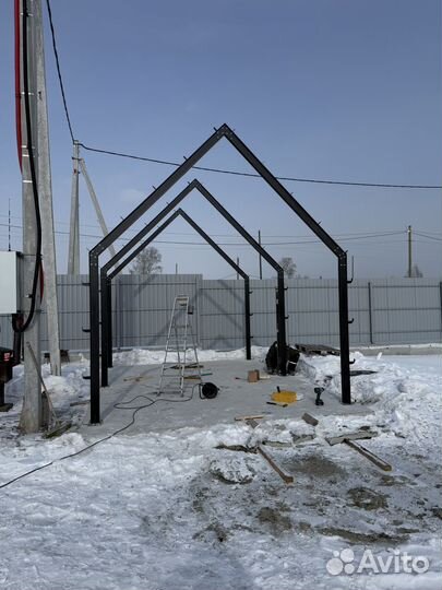 Металлический каркас барн-хауса 6х4