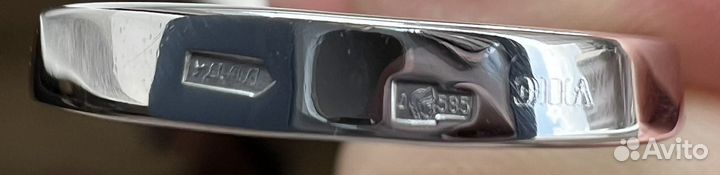 Кольцо белое золото с бриллиантами Эпл