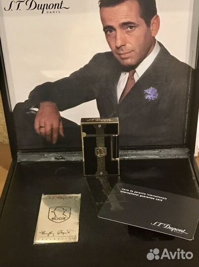 Зажигалка Dupont Humphrey Bogart Black Gold