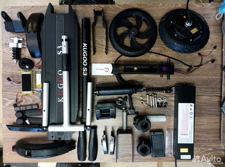 Запчасти для электросамоката kugoo/xiaomi/ninebot
