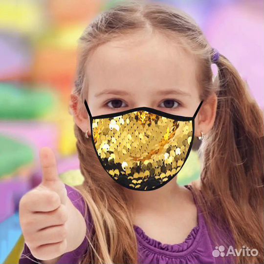Маска многоразовая детская новая