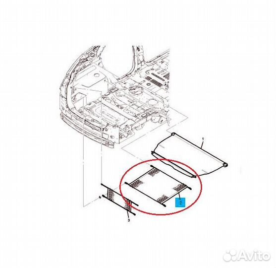 Cетка багажника напольная 96630572 GM Captiva NEW