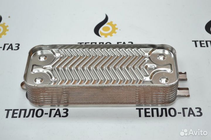 Теплообменник гвс 16 пл Bosch 6000W Buderus U072