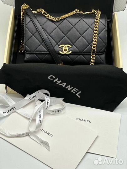 Chanel сумка кожа в коробке