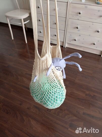 Шапка-мозги+заяц Бо+авоська